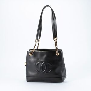 Chanel Lambskin Long Shoulder Chain Tote Bag